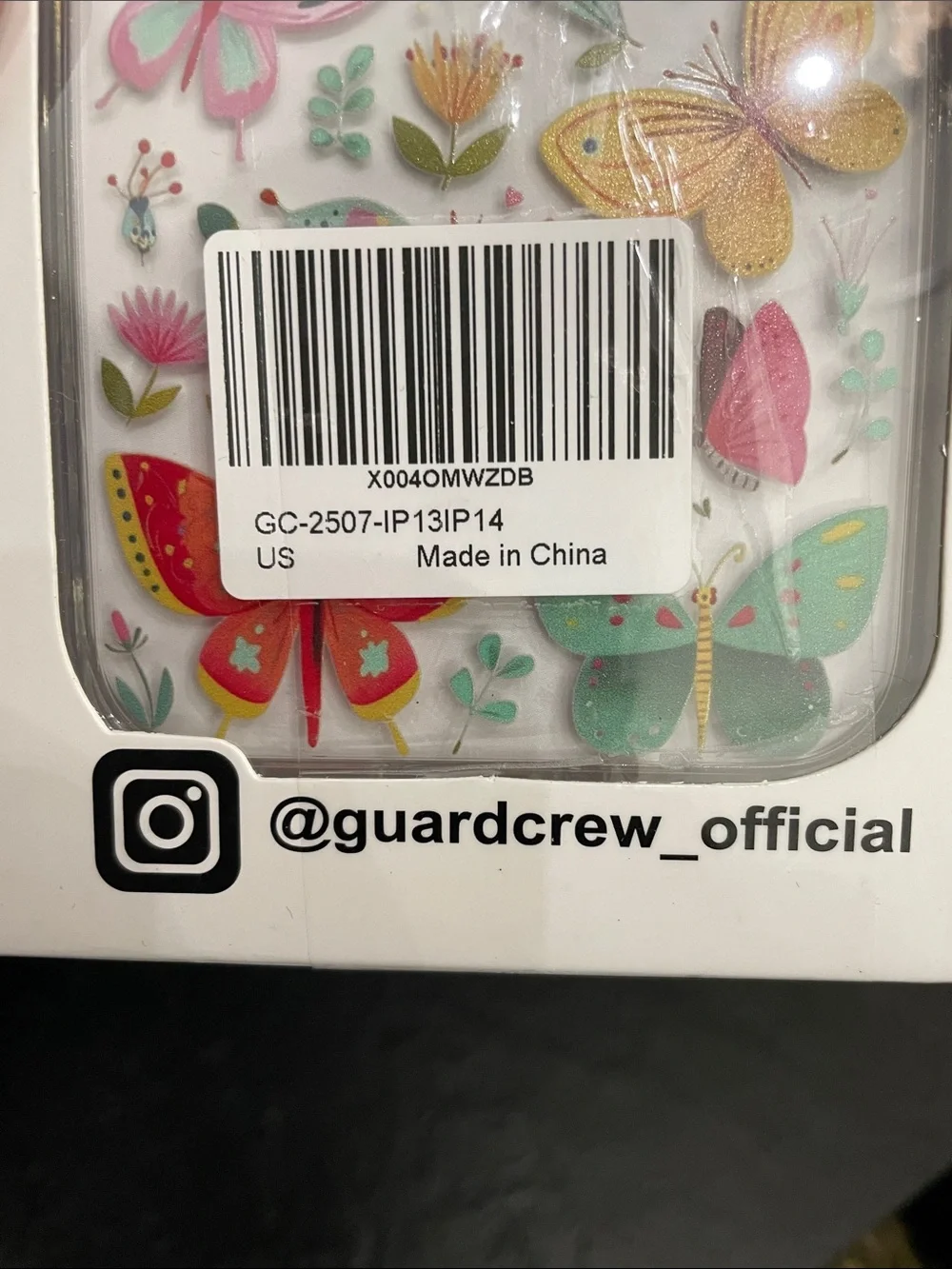 Guard crew Clear IPhone 13/14 Butterfly Case